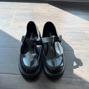 Mini Melissa Shiny Black Shoes